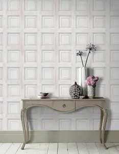 Arthouse Rustic Panel Grey Wallpaper