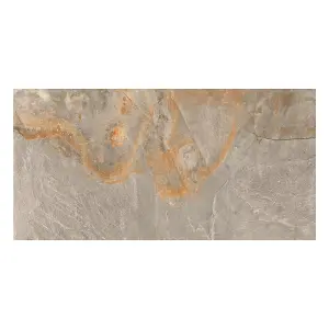 Mystic Matt Beige Stone Effect Porcelain Outdoor Tile - Pack of 32, 23.04m² - (L)1200x(W)600