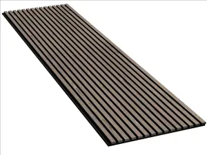 Premium Acoustic Slat Wall Panel 2.4m x 0.6m Walnut