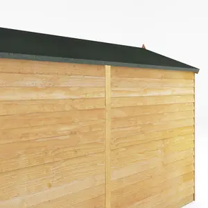 Waltons Garden Shed 8 x 6 Overlap Apex Double Door Windowless Wooden Outdoor Storage Building