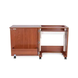 Judy Fold-away Sewing Cabinet in Teak