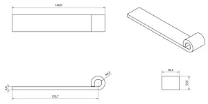 2 x Pin & Eyelet Strap Hinge Trailer Truck Tailgate Antiluce Drop Catch