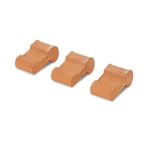 Verve Laleh Terracotta Pot feet,, Pack of 3