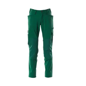 Mascot Accelerate Stretch Trousers with Kneepad Pockets - Green   (50.5) (Leg Length - Regular)