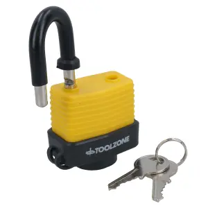 40mm Padlock Laminated Waterproof Security Shed Gate Lock Shackle