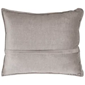 Sofa Bed VALLANES Taupe Velvet