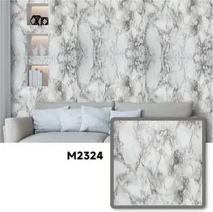 Zed Decor Marble Sticky Back Plastic Granite Self Adhesive Vinyl Wallpaper 45cm x 300cm Granite Grey M2324