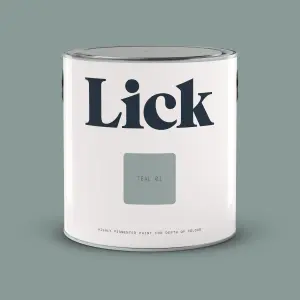 Lick Teal 01 Matt Emulsion paint, 2.5L