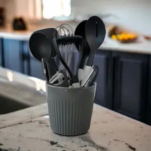 eKu Set 9 Kitchen Utensils Set Black