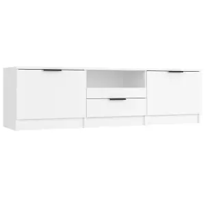 Berkfield TV Cabinet White 140x35x40 cm Engineered Wood