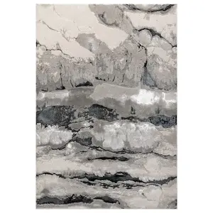 Quartz Modern Abstract Optical Easy to Clean Rug for Living Room Bedroom and Dining Room-200cm X 290cm