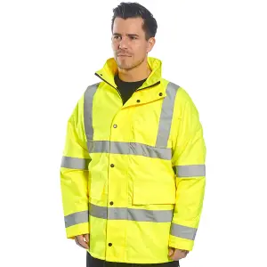 Portwest Mens Hi-Vis 4-In-1 Traffic Jacket