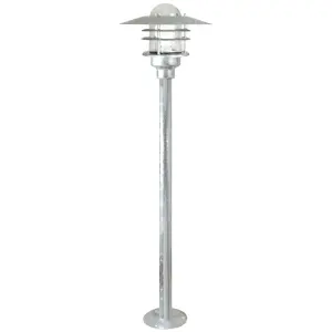 Nordlux Agger Outdoor Patio Terrace Garden Light In Galvanized (Height) 83cm