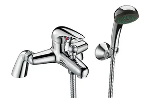 Caravan Bath Shower Mixer Tap Chrome Single Lever Static Motorhome Boat + Waste