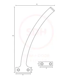 Dart Quadrant Arm Stay 200mm - Antique Brass