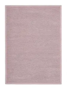 New Blush Wool Modern , Plain Rug Easy to clean Living Room and Bedroom-160cm X 230cm