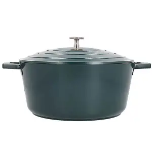 MasterClass Cast Aluminium 28cm Casserole Dish, Hunter Green