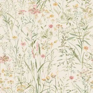 Grandeco Free Flower Neutral Wallpaper Floral Botanical Textured Paste The Wall