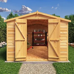 Garden Value 8 Ft. W x 12 Ft. D Overlap Apex Shed No