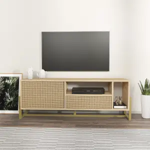 Decorotika - Utopia TV Stand TV Unit TV Cabinet with Shelves and One Cabinet