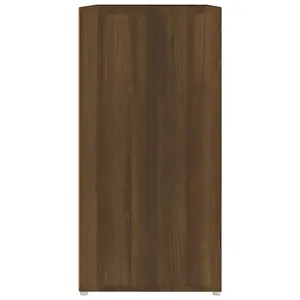 Berkfield Shoe Cabinet Brown Oak 60x35x70 cm Engineered Wood