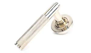 From The Anvil Polished Nickel Brompton Lever on Rose Set (Plain) - Unsprung