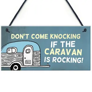 Funny Rude Caravan Sign Hanging Door Sign Caravan Accessories Friendship Gift