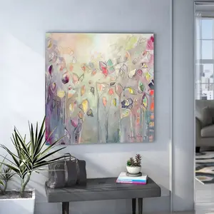 Butterfly Dance by Michaela Nessim - Wrapped Canvas Painting 91cm H x 91cm W x 4cm D