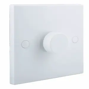 BG White profile Single 2 way 400W Dimmer switch