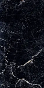 Top Ceramics Black Marble Effect Tiles High Gloss Floor & Wall Porcelain Tile (L)120cm x (W)60cm Each box 1.44sqm