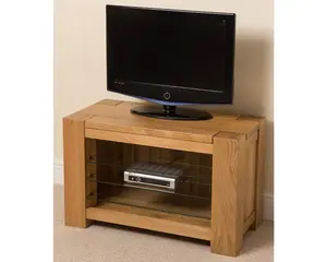 Kuba Solid Oak TV Unit with Storage