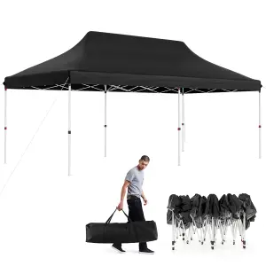 Costway 3M x 6M Pop-up Canopy Tent Folding Instant Sun Shelter w/ Carrying Bag