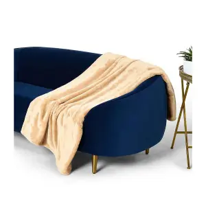 Brand Lab Fleece Blanket Camel (One Size)