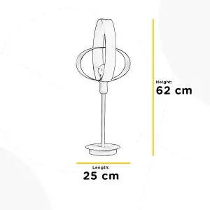 Luminosa Serena Designer Tall Table Lamp, White