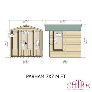 Shire 7x7 Parham Shiplap Summerhouse