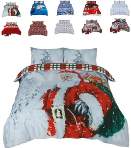 Christmas Father Santa DUVET SET 3D Print Polycotton Bedding Set