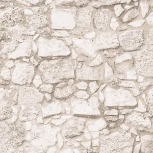 Arthouse Beach Stone Natural Wallpaper