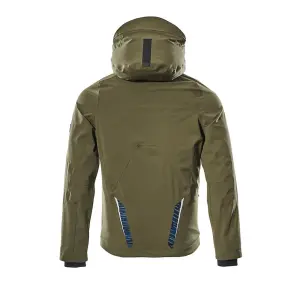 Mascot Advanced Ultimate Stretch Waterproof Outer Shell Jacket (Moss Green/Black)  (X Small)