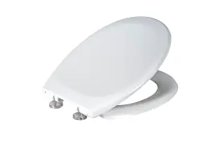 Showerdrape Duo White Quick Release Soft Close Toilet Seat