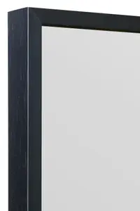 MirrorOutlet Artus - Black Aluminium Edged Wall Mirror 47" X 31" (120CM X 80CM)