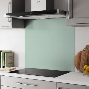 Splashwall Grey & Green Aluminium Splashback, (H)800mm (W)900mm (T)4mm