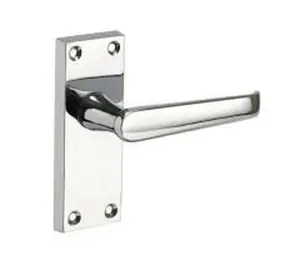 2 Pair Victorian Straight Lever Latch Handles Polished Chrome Finish 120mm x 40mm - Golden Grace