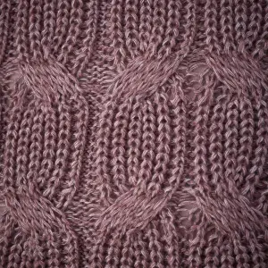 Catherine Lansfield Chunky Marl Knit Cosy 45x45 cm Cushion Plum