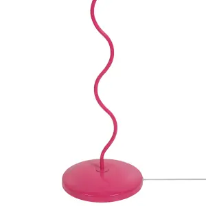 Metal Floor Lamp Pink and White JIKAWO