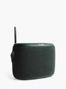 Pure Woodland Bluetooth Waterproof Portable Speaker With DAB+/FM Radio, Green