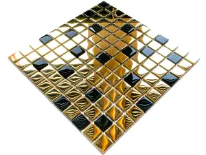 Glass mosaic on mesh for bathroom or kitchen 300mm x 300mm - Cleopatra