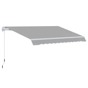 Outsunny Retractable Awning for Door & Window Garden Shelter Canopy 3 x 2m