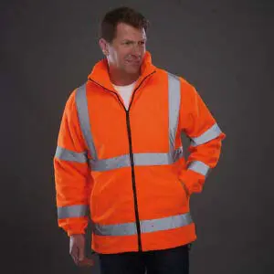 Yoko Mens Hi Vis Heavyweight Fleece Jacket