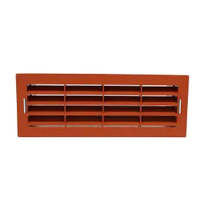 Kair Terracotta Airbrick Grille with Surround for 204mm x 60mm Ducting