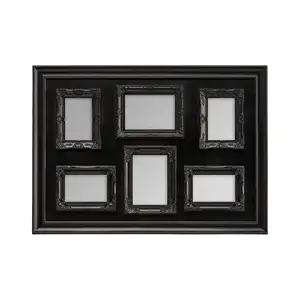 Maison by Premier Black Contemporary 6 Photo Frame